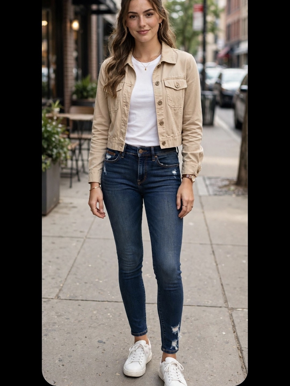 Hollister Dark Blue Distressed Skinny Jeans